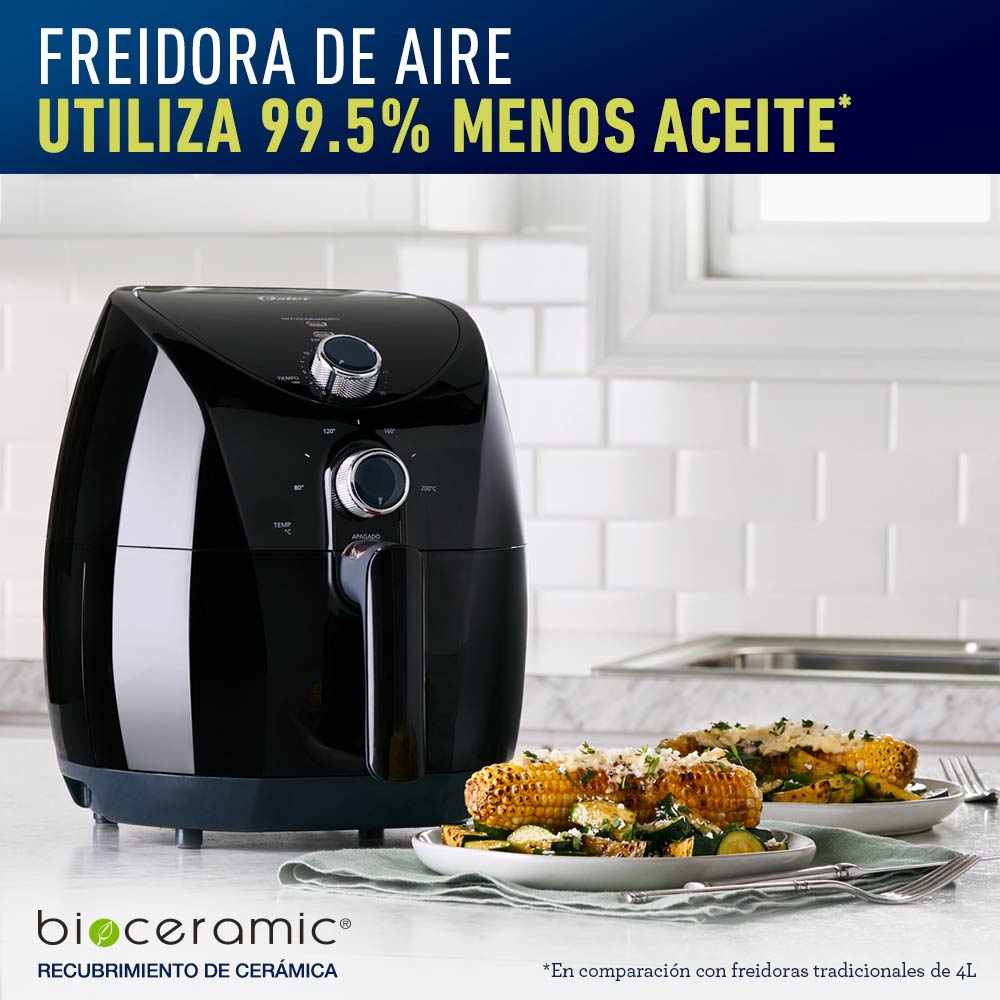 Freidora de aire digital Oster: poco aceite y sin olores - La Tercera