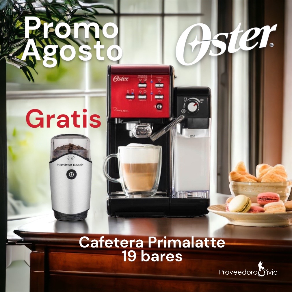  Oster Primalatte BVSTEM6701 Cafetera automática de acero  inoxidable y negro para expreso y cápsulas dosificadoras : Hogar y Cocina