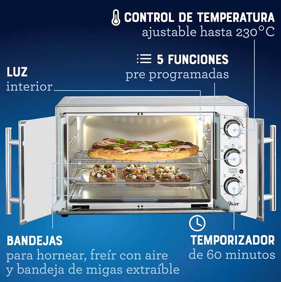 Horno con freidora de aire Oster® TSSTTVMAF1