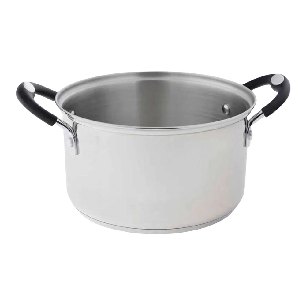 VEVOR Olla de acero inoxidable, ollas grandes de 42 cuartos, olla multiusos  para salsa con tapa y asa, olla resistente de grado comercial, tratamiento