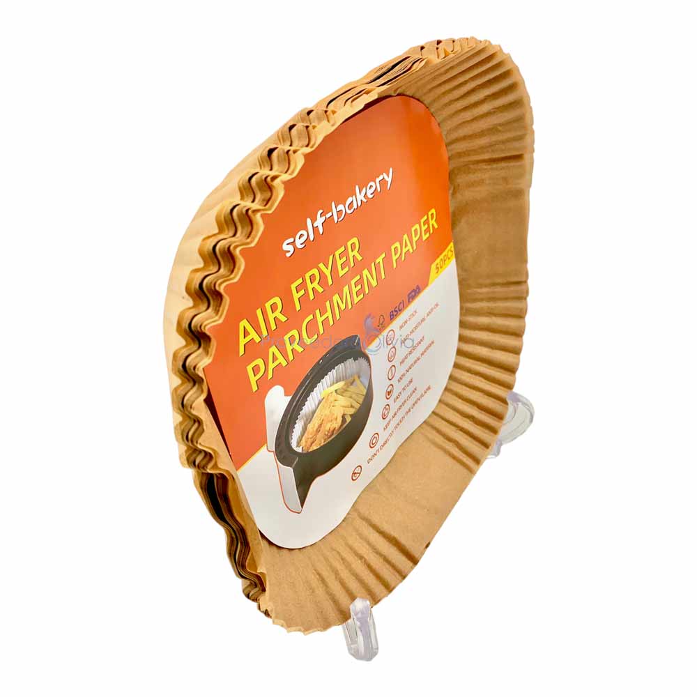 Papel para freidora de aire antiadherente, hornear y horno 50pzs cuadrado:  Soluciones culinarias versátiles