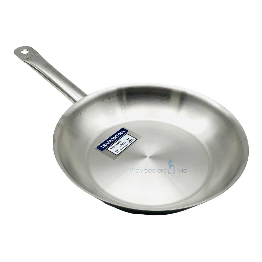 sarten tramontina 24 cm acero inox